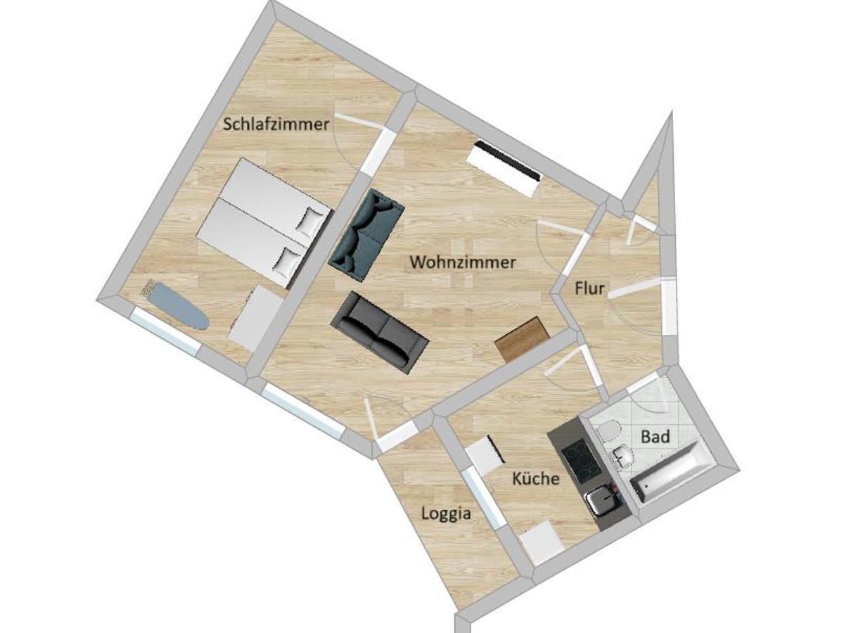 Appartement T2 loué — Hanau WE 17 — photo 13